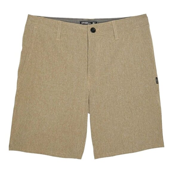 O'Neill Mens Heather Loaded 19" Hybrid Shorts Khaki Size 28 NEW - Picture 1 of 5